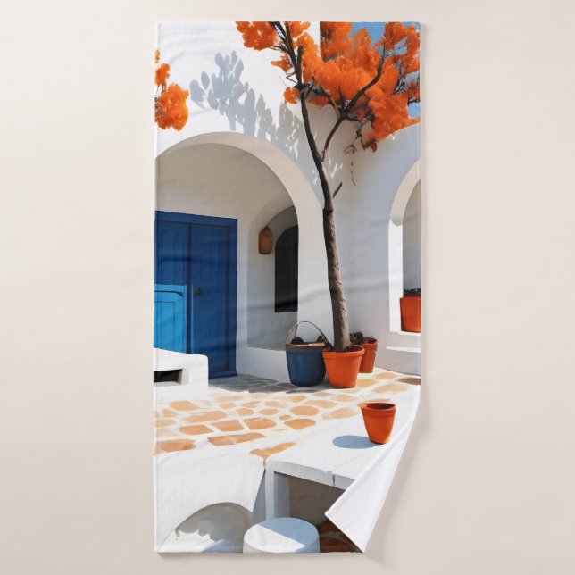 Rêves en terre cuite en Grèce (Serviette de bain)