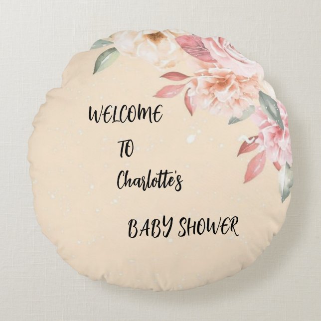 Rêves florissants : un Coussin floral (Devant)