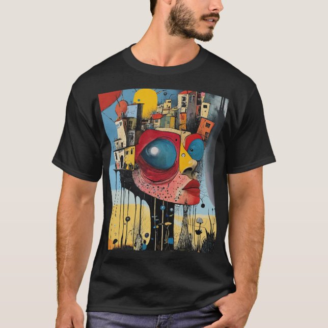 Rêves Microscopiques : Un T-shirt Surréaliste (Devant)