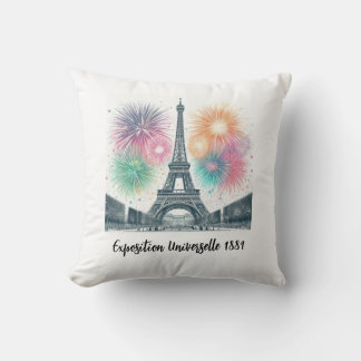 Rêves parisiens : Tour Eiffel 1889 Coussin
