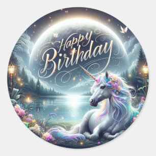 Rêves scintillants : Unicorn Stickers Anniversaire