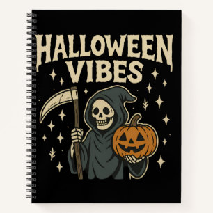Revêtement de vibes d'Halloween - Carnet spiral no