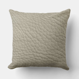 Revêtement en cuir gris clair Imprimer Coussin déc