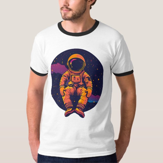 Rêveur Cosmique Astronaute T-Shirt – Explorer (Devant)
