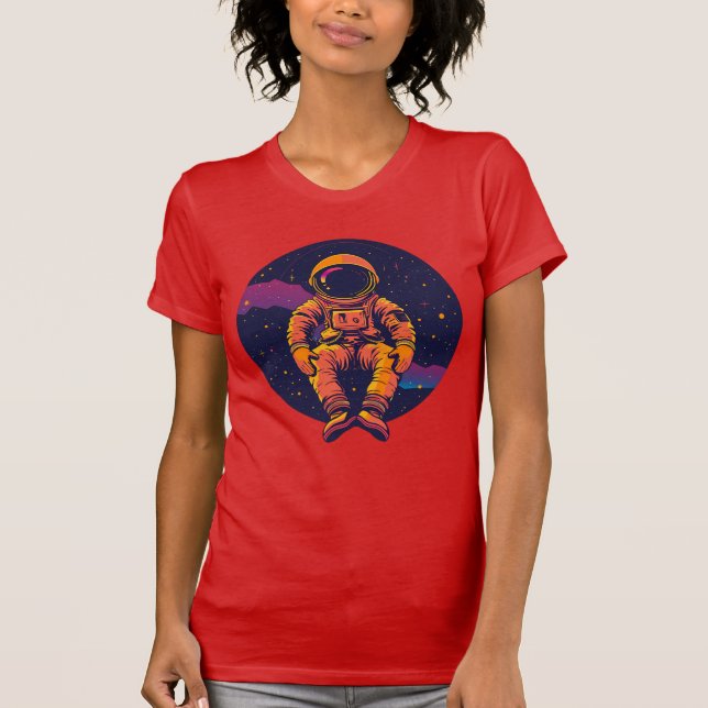 Rêveur Cosmique Astronaute T-Shirt – Explorer (Devant)