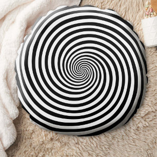 Rêvez sur votre Coussin rond hypnose spirale