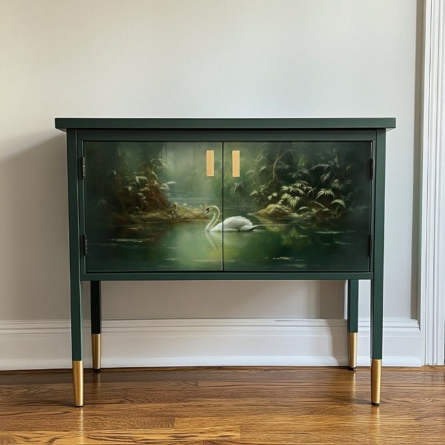 Revigorer Deux Cygne Dans Le Papier De Découpage D (Créateur téléchargé)