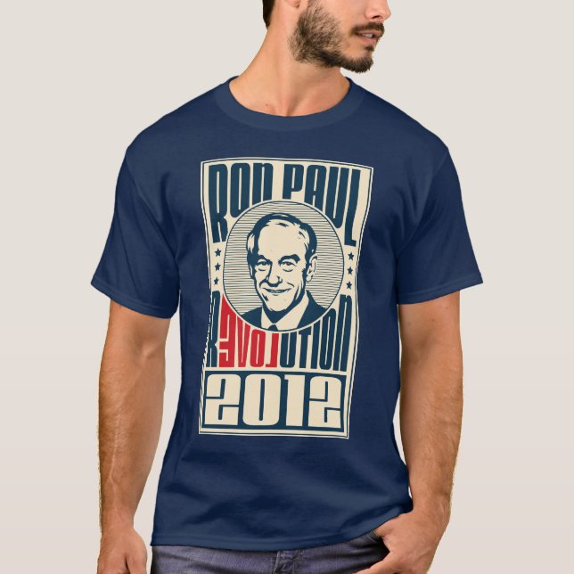 Révolution 2012 de Ron Paul - T-shirt foncé (Devant)