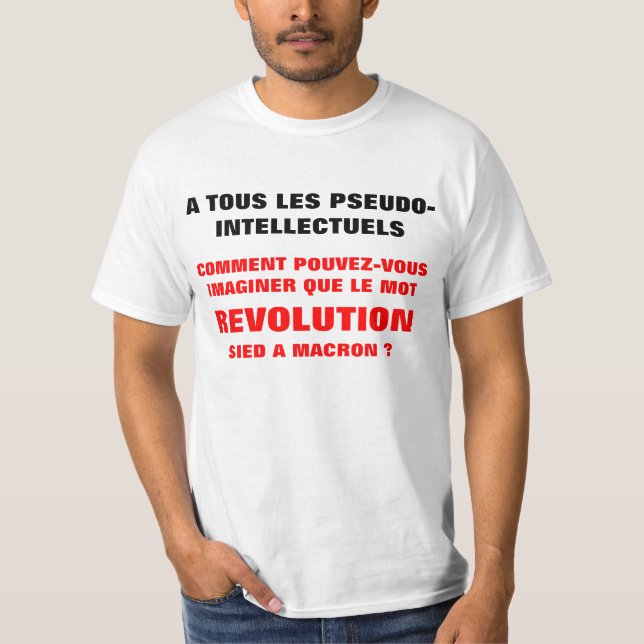 REVOLUTION et MACRON ? ? T-shirts (Devant)