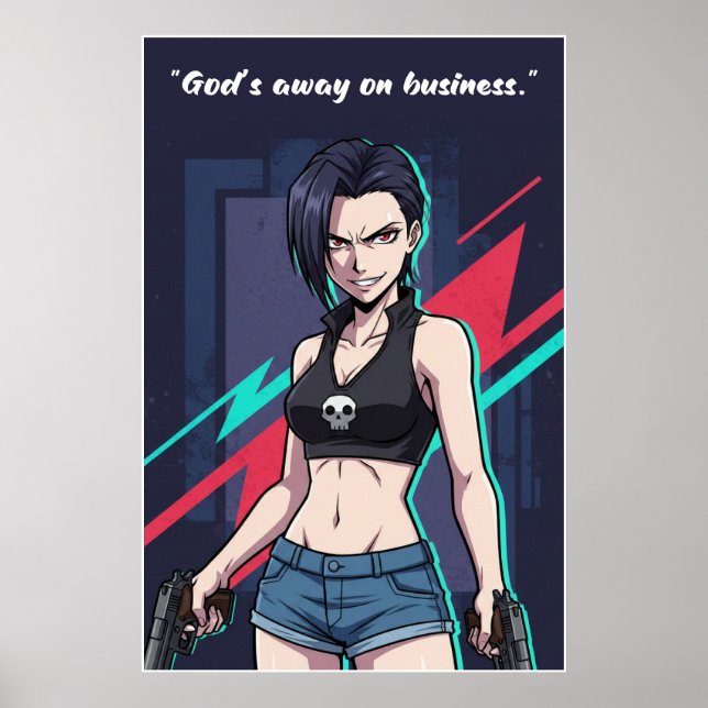 Revy – Black Lagoon Motivation Poster | Anime (Devant)