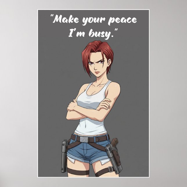 Revy – Poster de citation Make Your Peace | Mur d' (Devant)