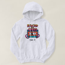 Rewind Chaos Gen X Retro Cassette Sweat - shirt à 