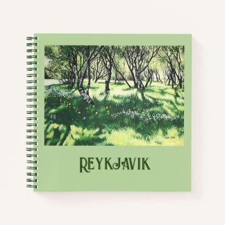 Reykjavik Islande carnet en spirale fine art par P