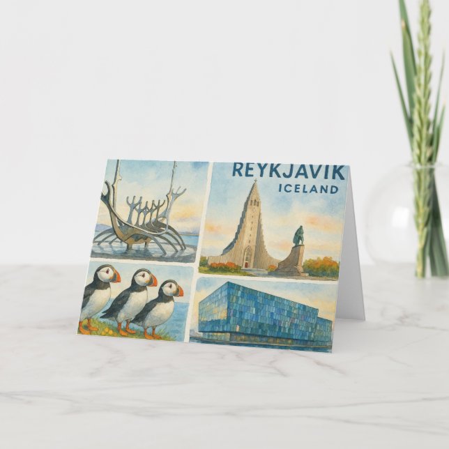 Reykjavik Islande multivue  (Devant)