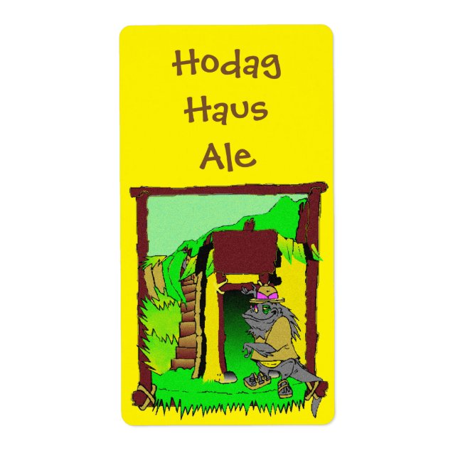 Rhinelander Hodag Haus Home Brew Bière Étiquette b (Devant)