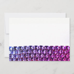 Rhinestones roses et violets