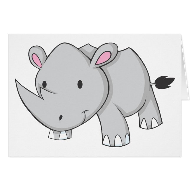 Rhinocéros de bébé (Devant horizontal)