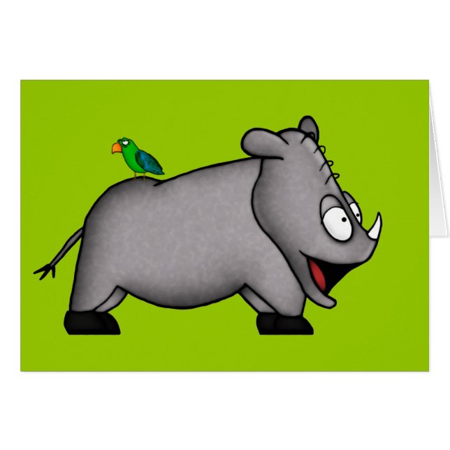 Rhinocéros de bébé (Devant horizontal)