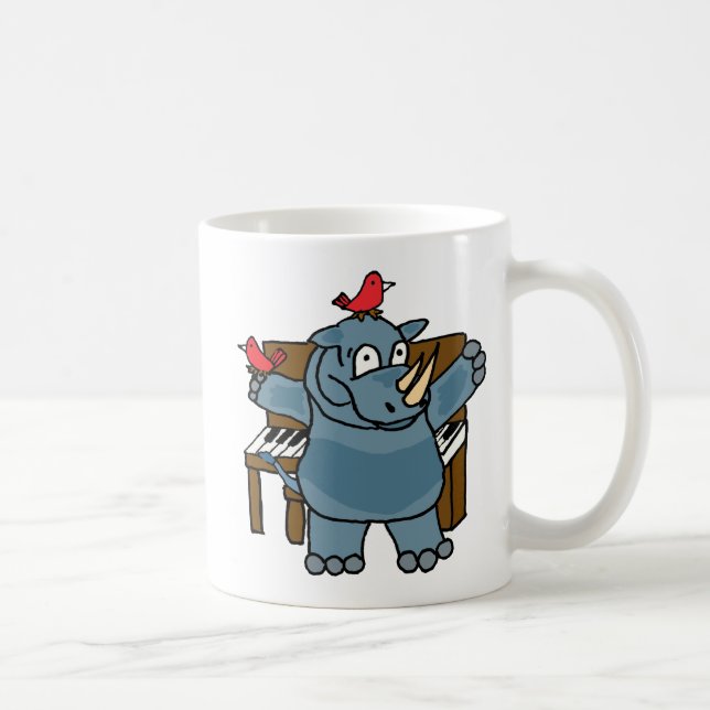 Rhinocéros de CU jouant la tasse de piano (Droite)