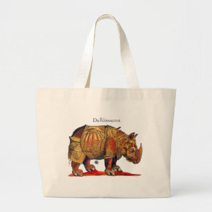 Rhinoceros Durer Renaissance de couleur sur Sac fo