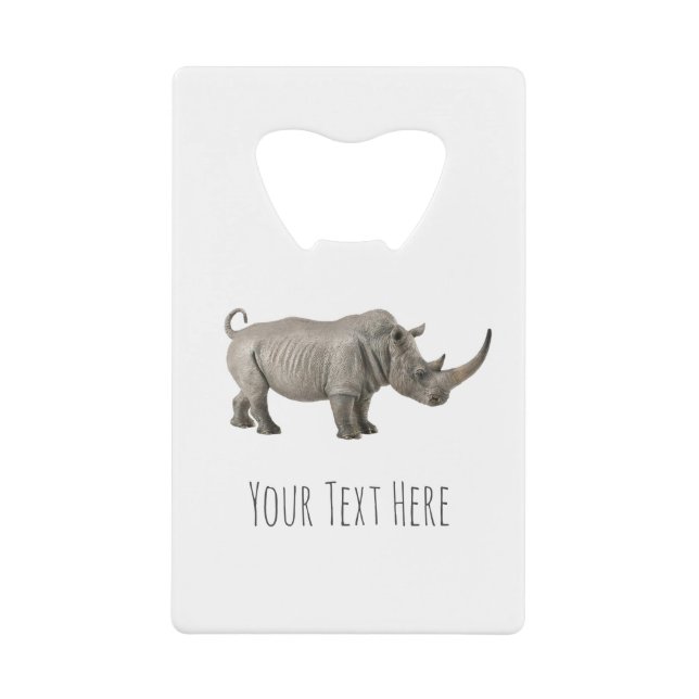 Rhinoceros Illustration Rhino Custom Message (Devant)