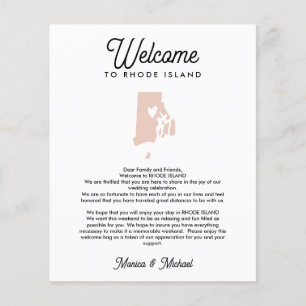 RHODE ISLAND Bienvenue Lettre & Itinéraire N'IMPOR