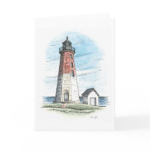 Rhode Island Carte pour notes avec Point Judith Li