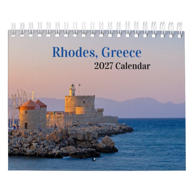 Rhodes, Grèce Calendrier 2026 (Protection)