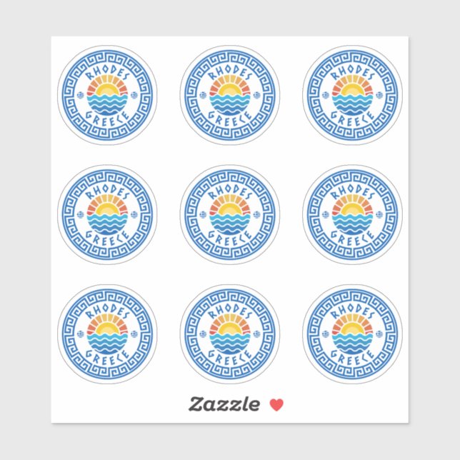 Rhodes Island, Grèce Sticker à pack multiple (Feuille)