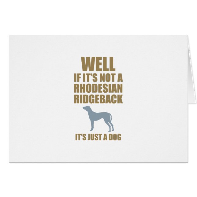 Rhodesian Ridgeback (Devant horizontal)