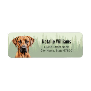 Rhodesian Ridgeback Chien Retour Adresse Étiquette