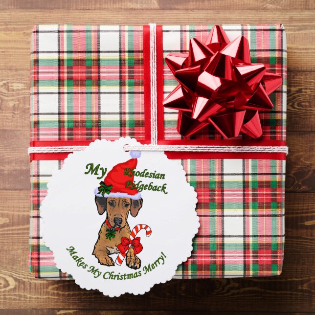 Rhodesian Ridgeback, ornement de cadeaux de Noël (Insitu (Cadeau))