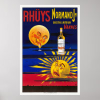 Rhüys Normand France Poster vintage 1910