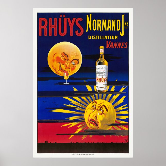 Rhüys Normand France Poster vintage 1910 (Devant)
