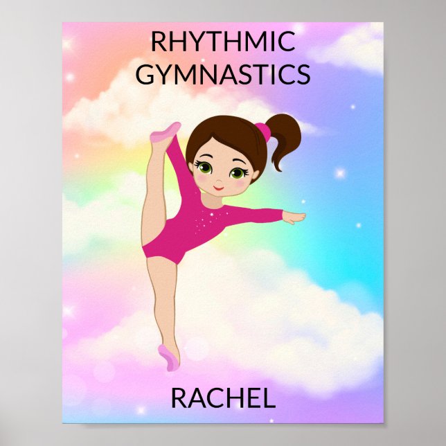 RHYTHMIC GYMNASTICS RAINBOW POSTER (Devant)