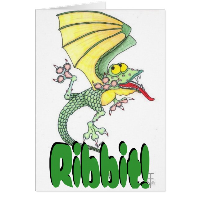 Ribbit ! Carte de Tout-Occasion (Devant)