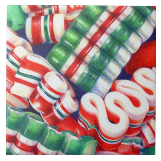 RIBBON CANDY 6x6 Carreaux en céramique (Devant)