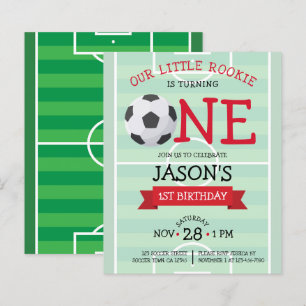 Ribbon de soccer mignon Budget 1er anniversaire In