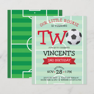 Ribbon de soccer mignon Budget 2e Invitation d'ann