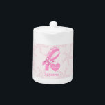 Ribbon rose Survivant du cancer du sein et frontiè<br><div class="desc">Résistant au cancer du sein rose avec bordure rose sur mesure. Un design féminin et personnalisé avec le ruban rose avec un papillon blanc rose, l'expression PINK HOPE dans une police avec les coeurs et un coeur avec le texte Survivant du cancer du sein. Il est personnalisable et vous pouvez...</div>