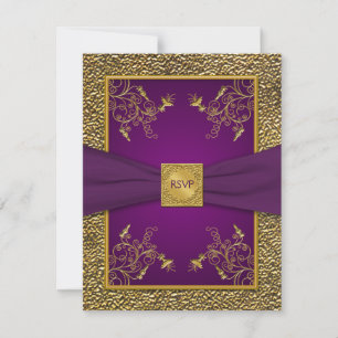 RIBBON Royal Purple, Carte Gold RSVP