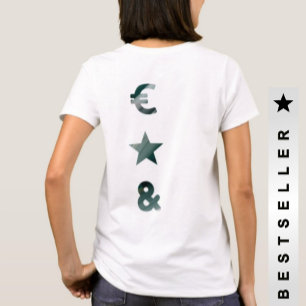 RICH Back Print T-Shirt Trend Abstrait Black Green