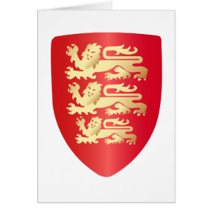 Richard, bouclier de coeur du lion en or rouge+fau