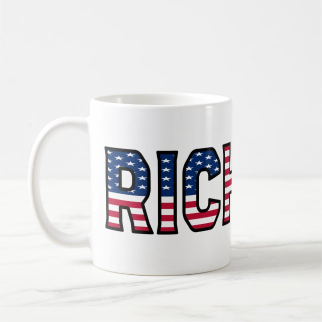 Richard Name Prénom USA styled Tasse Café (Gauche)