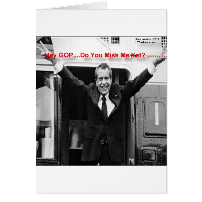 Richard Nixon "Miss Me Pourtant ?" Drôle cadeaux & (Devant)