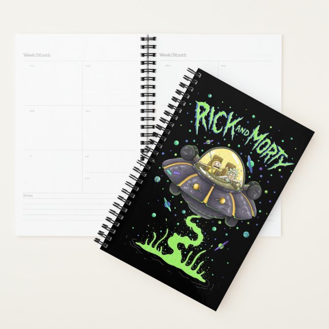 RICK ET MORTY™ | Graphique de vol spatial illustré (Devant avec enveloppe)
