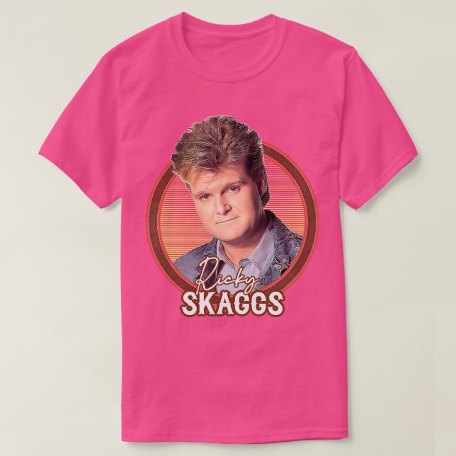 Ricky Skaggs Retro Style Ventilateur TShirt 2 (Design devant)