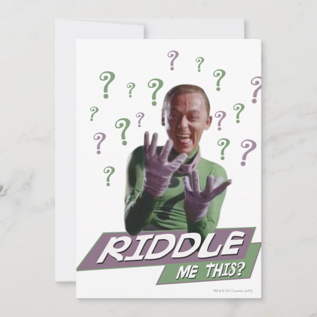 Riddler - Riddle Me This (Devant)
