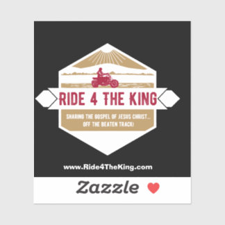 Ride 4 Le King Christian autocollant moto