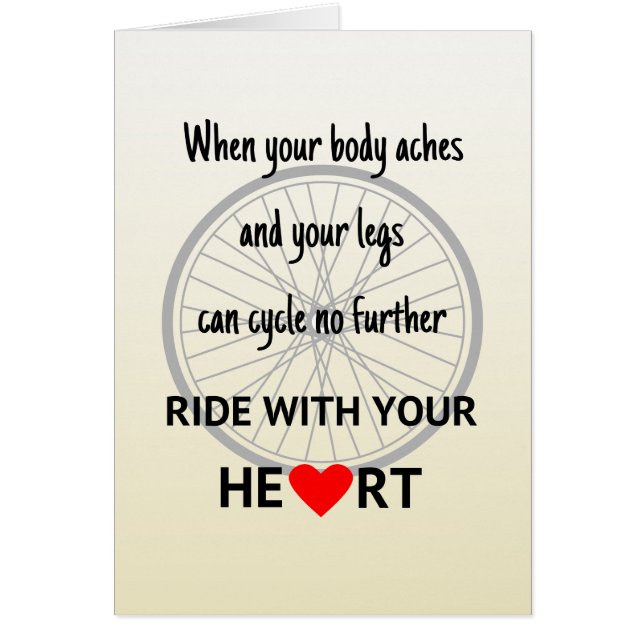 Ride avec votre motivation cardiaque (Devant)